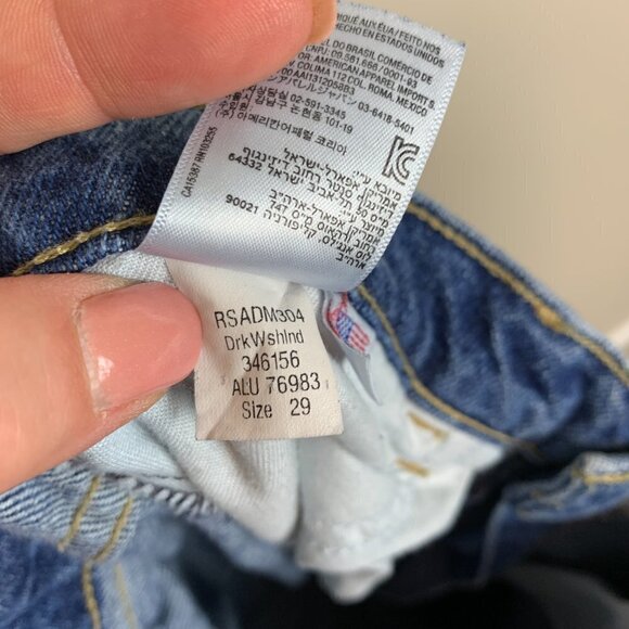 American Apparel High Rise Straight Leg Mom Jeans Medium Wash, Size 29 - Picture 10 of 10